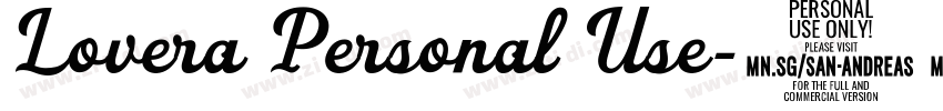 Lovera Personal Use字体转换